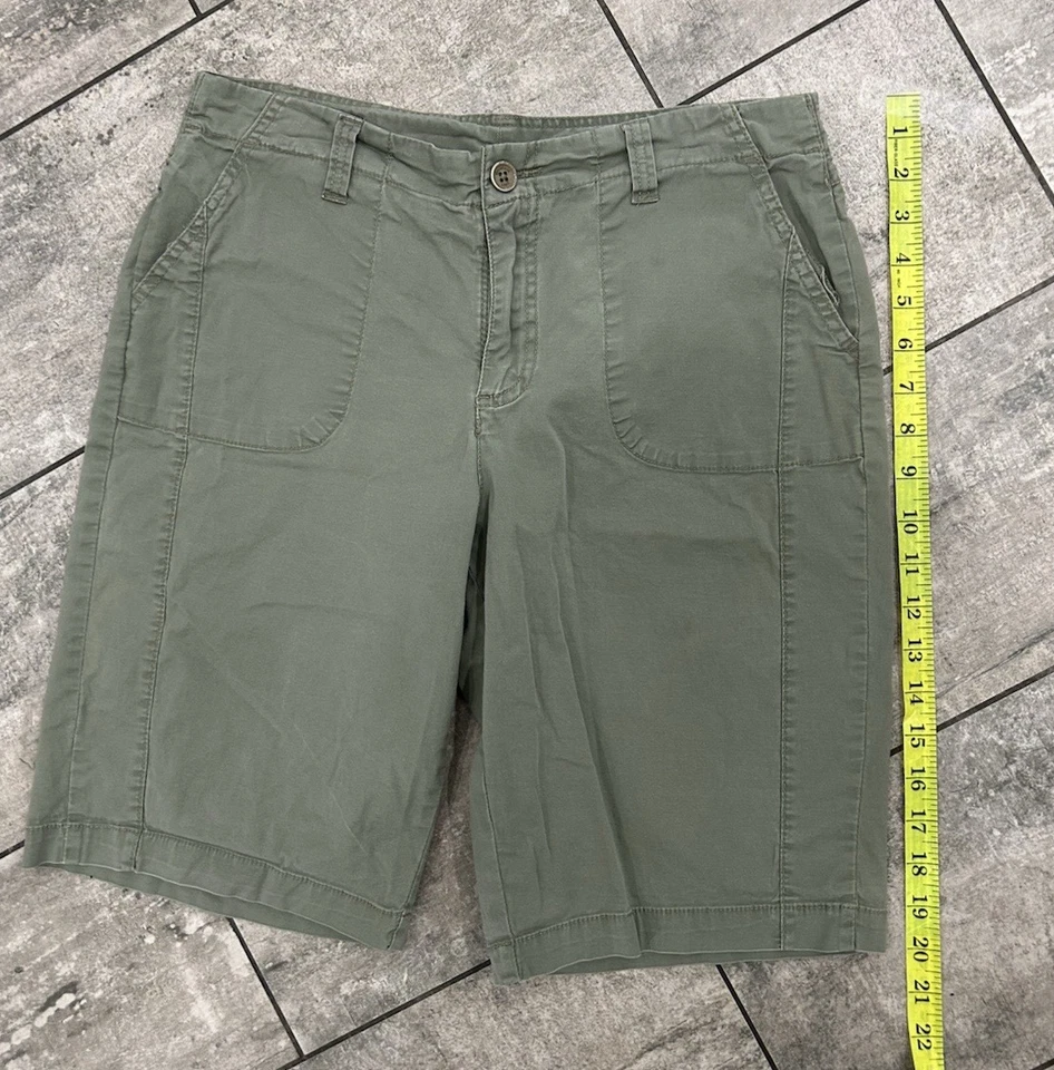 Mountain Lake Womans Green Utility Cargo Shorts Size 6 Hiking Outdoor Y2K Grunge - Image 4 of 4