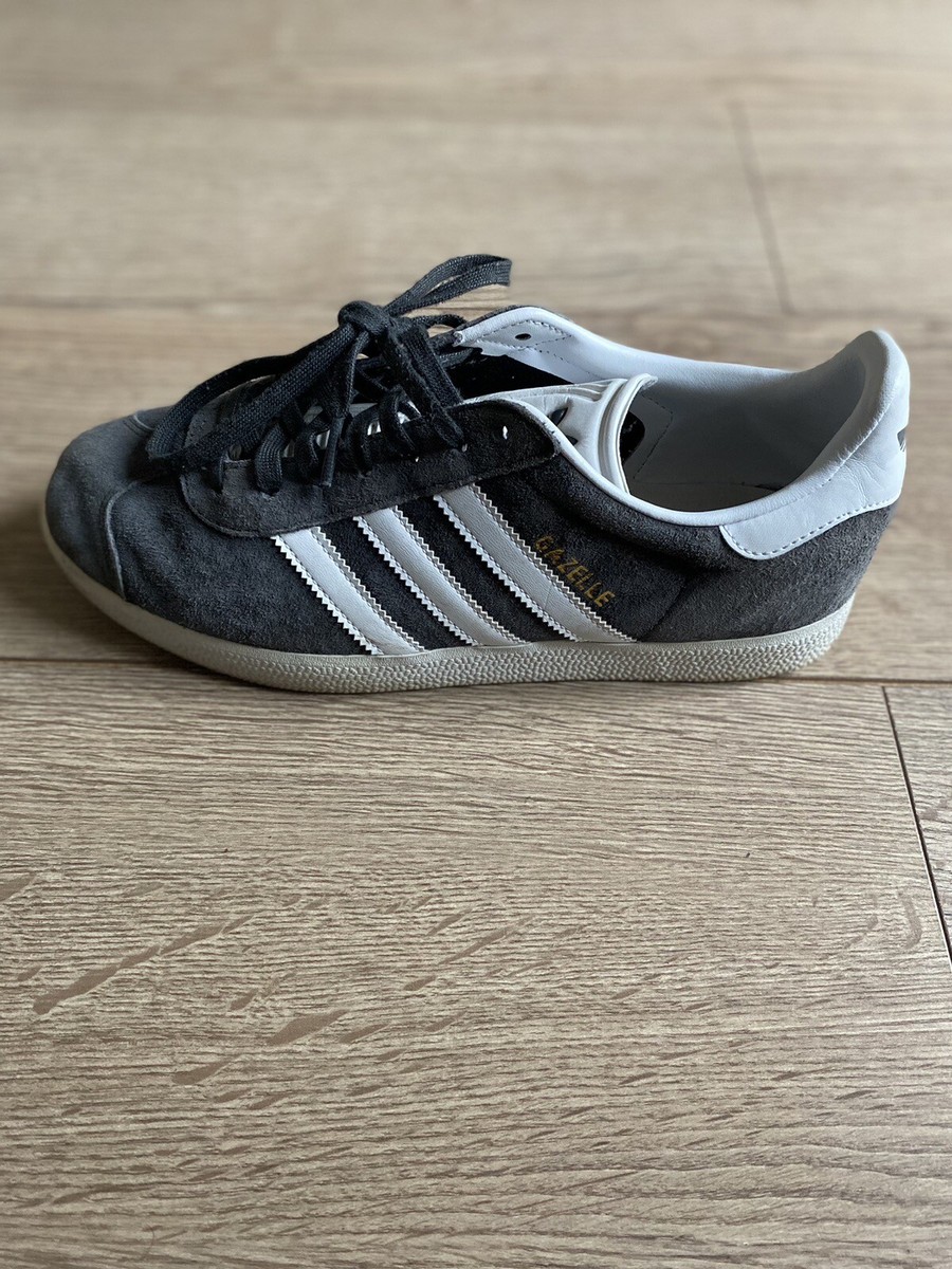Adidas Original Gazelle Men's Trainers UK Size 7 EU 40.5 Grey Suede Sneakers | eBay UK
