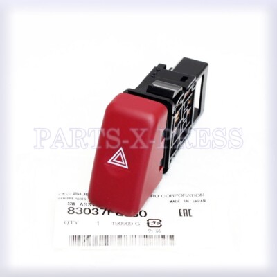 OEM GENUINE SUBARU IMPREZA RED HAZARD WARNING LAMP SWITCH PUSH
