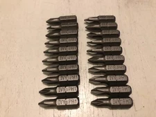 Lot of (20) IVY Classic Impact Plus #1 Phillips Power Bit 1" Length