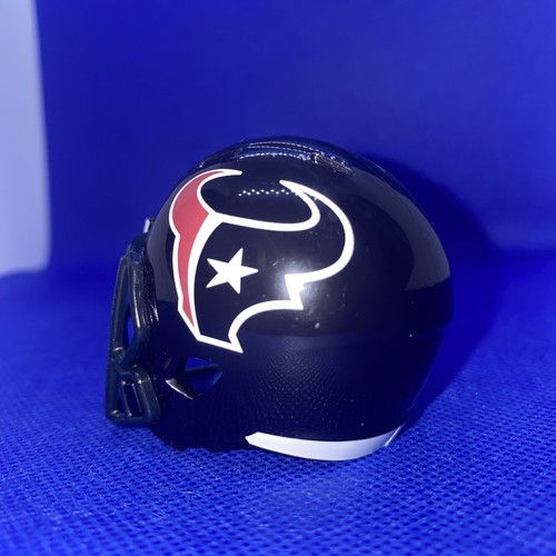 Casco de fútbol americano de velocidad profesional de bolsillo de la NFL de los Houston Texans Riddell (azul marino, rojo, blanco) - Imagen 5 de 16