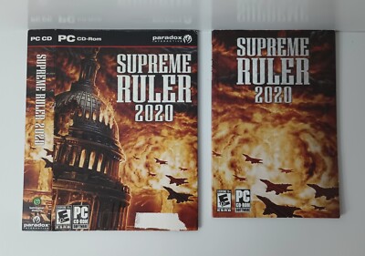 Supreme Ruler 2020 PC Video Game Manual & Box Cover Art Only No Disc