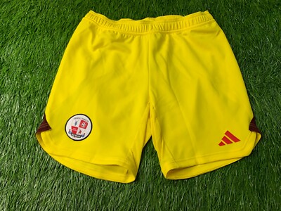 CRAWLEY TOWN 2023/2024 FOOTBALL SOCCER SHORTS GOALKEEPER ADIDAS ORIGINAL SIZE L