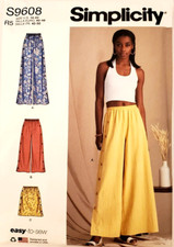 Simplicity 9608 Misses Pants Skirts Sizes 14-22 Easy-to-Sew Sewing Pattern