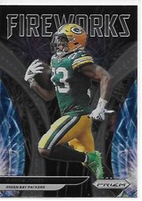(165) 2021 Panini Prizm Fireworks #4 Aaron Jones