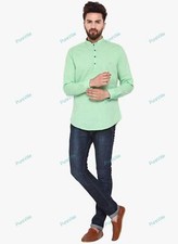 Mens Kurta Indian Cotton Men Kurta Shirt Big and Tall Traditional Mens Kurta S 7