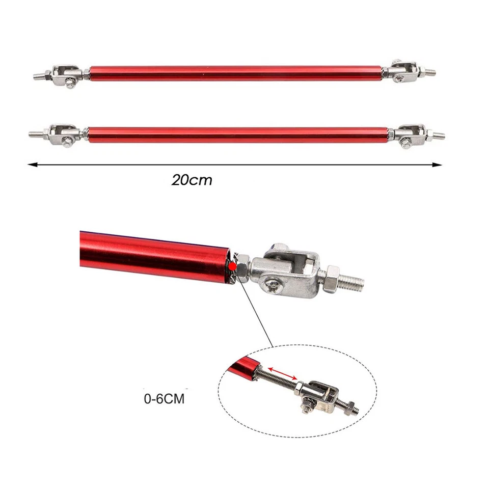 Alerón divisor de labios parachoques delantero + varillas fibra de carbono para Dodge Avenger r/t sxt Foto 3 de 4