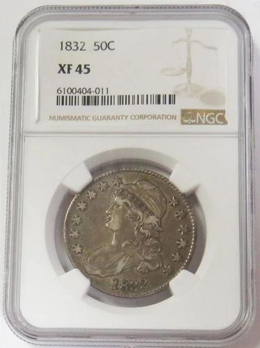 1832 CAPPED BUST HALF DOLLAR 50C NGC XF 45