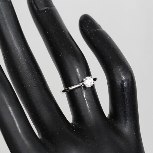 Cartier Ring Diamond 0.38ct US4 (47) pt950 Box Solitaire Newly Polished 6161A - Picture 6 of 8