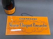 Vintage Authentic Veuve Clicquot Advertising Sign - Champagne Collector Item.