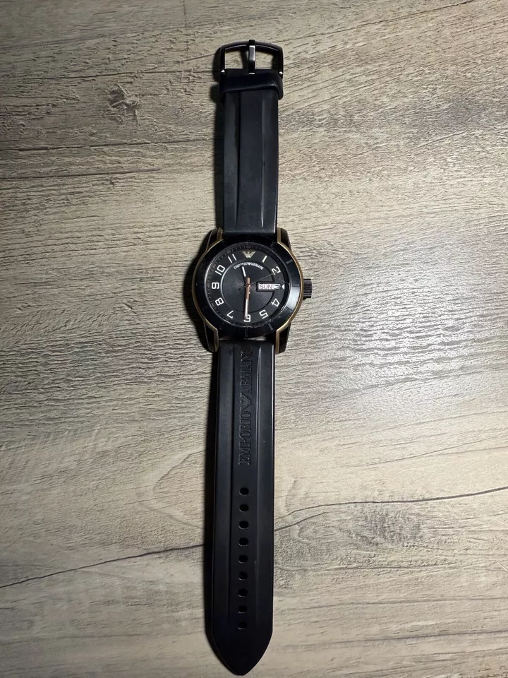 Emporio Armani Sportivo AR-5907 Chronograph Gold Black Men's Watch - Image 2 of 4