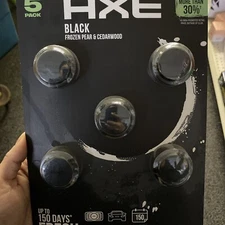 Axe Black Frozen Pear & Cedarwood Car Air Freshener 5pk.