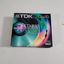 TDK CD-R80ED SEALED Up to 12X CD-Recordable