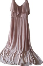 Birdy Grey Women's Chiffon Overlay PINK Formal Dress MEDIUM Bridesmaid-Party