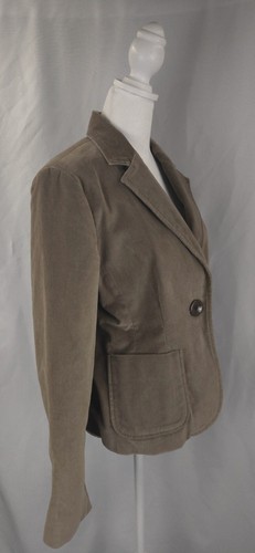 Gap Blazer Damen Medium Samt Velour Knopf Jacke klassisch aufgesetzte Taschen - Bild 3 von 16