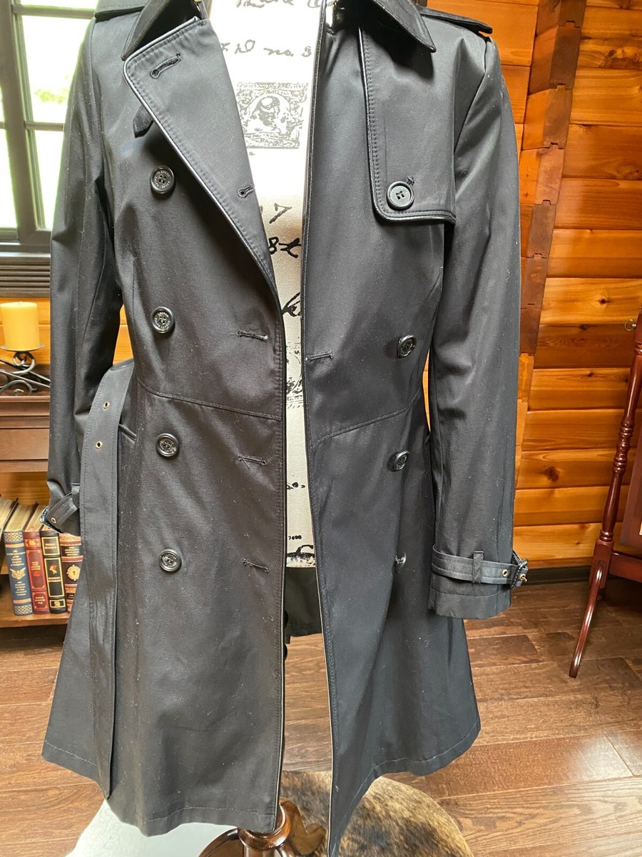 Lauren Ralph Lauren Water Resistant Navy Blue Trench Coat - XL