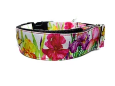 Lily Collar 1.5 inch Width floral collar for girl dogs flower dog collar
