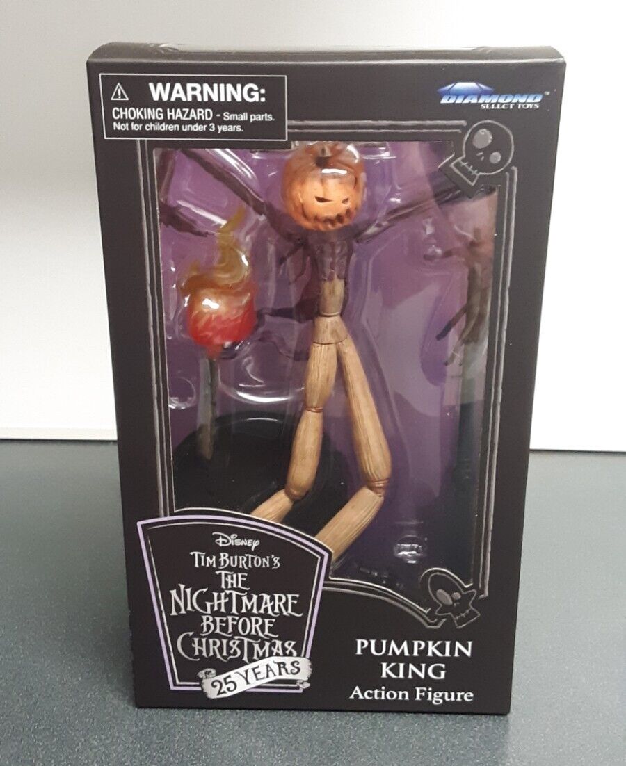  Diamond Select Toys The Nightmare Before Christmas Best of  Series: Pumpking King Jack Action Figure, Multicolor : Toys & Games