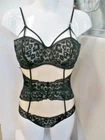 Calvin Klein QF1648E-001 Sexy Bodysuit with Decorative Lace Size L (G)