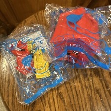 Subway 2000 CLIFFORD BIG RED DOG Fire Chief Dog House Keep Lot Of 2. NIP