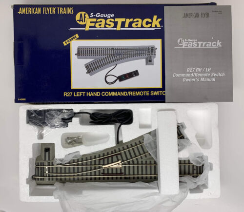 S American Flyer R-27 Left Hand FasTrack Train #6-49885 Command/Remote Switch. - Afbeelding 1 van 7
