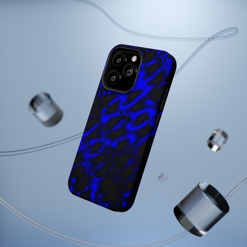 Magsafe Phone Case for iPhones 13-14 Blue Plasma Abstract Art - Picture 66 of 81