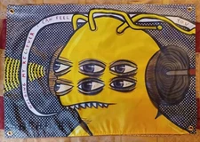 Toy Machine Skateboards Surf Sign Banner American Flag Poster Deck Ed Templeton