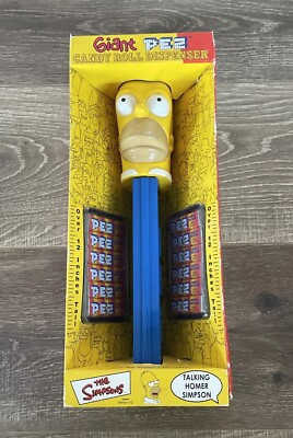 #ad #ad 2002 Giant Pez Talking The Simpson’s HOMER Candy Dispenser 12quot; NIB $25.00