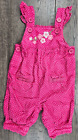 Baby Girl Clothes Gymboree 0-3 Month Corduroy Blossom Kitty Overalls