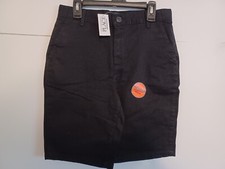 The Childrens Place Black Chino Boys Stretch Shorts Size 12 26X9 NEW