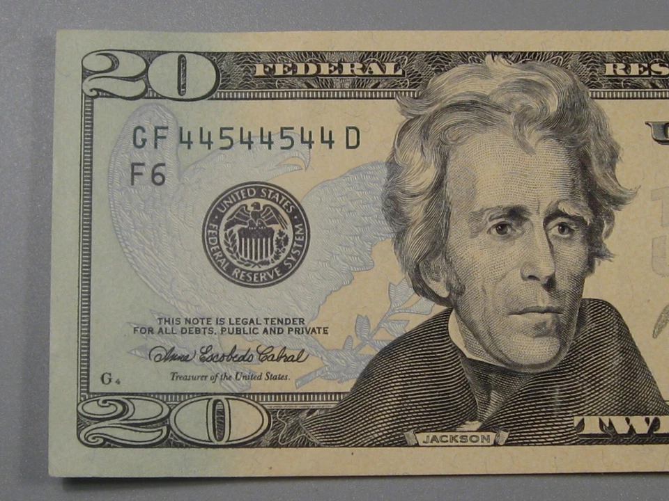 AU 2004-A Fancy Binary Radar FRN Note GF44544544D. #7 - Image 3 of 4