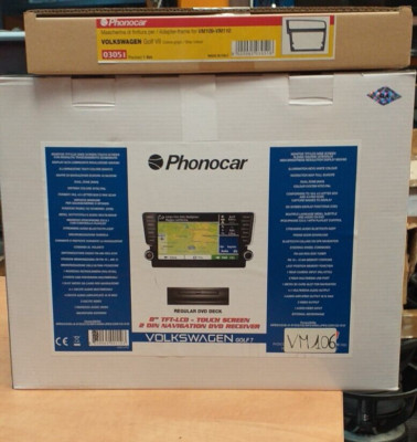 Phonocar VM106 SINTO DVD ALTO 2 DIN 8'' VW GOLF 7 (kit + mask)