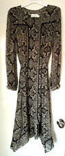 ZIMMERMANN Black Floral Long Dress SIZE 1, New Without Tag