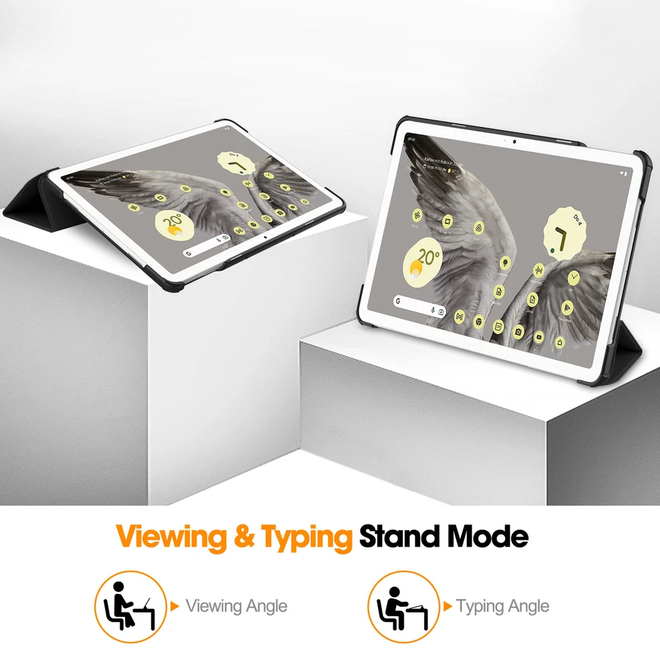 For Google Pixel Tablet 2023 Case Leather Slim Lightweight Multiple Stand Case - Image 3 of 4