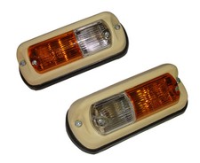 Satz Blinker Frontleuchten für Traktor Schlepper Oldtimer auf Kotflügel 