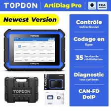 Topdon Artidiag PRO Appareil de diagnostic automobile OBD2 Codage de l'ECU DOIP