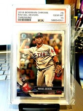 2018 RAFAEL DEVERS BOWMAN CHROME THROWING 