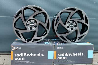 NEW 4 x 19 inch alloy wheels 5x112 RADI8 R8S5 Dark Mist 8.5J R19