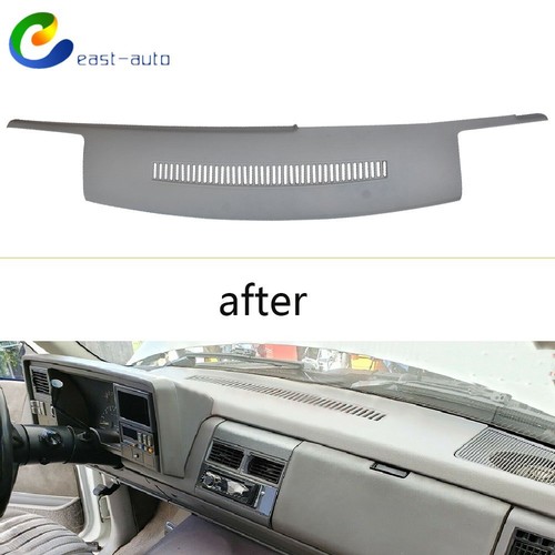 Fit For 1988-1994 Chevy GMC Truck Light Grey Molded Dash Cover Skin Overlay Cap