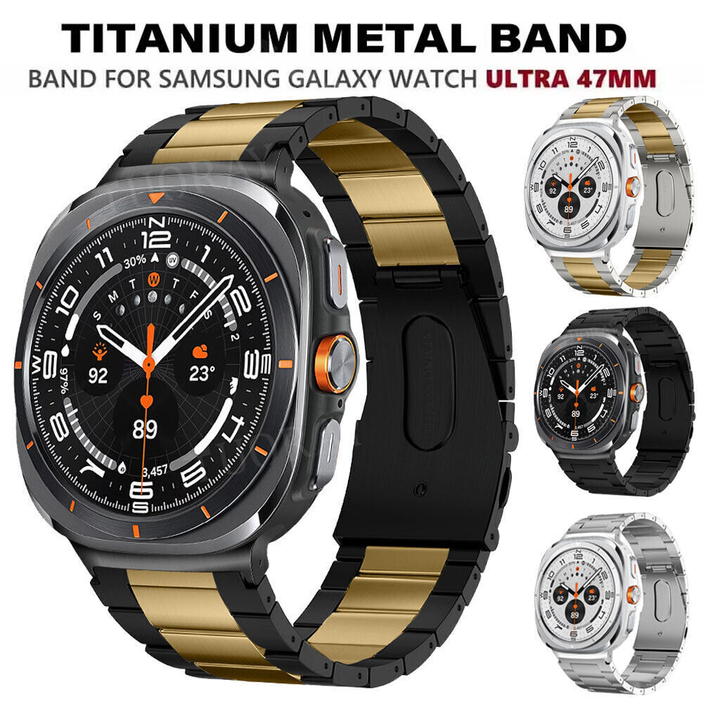 Titanium Metal Band Strap Bracelet For Samsung Galaxy Watch Ultra 47mm 2024 New
