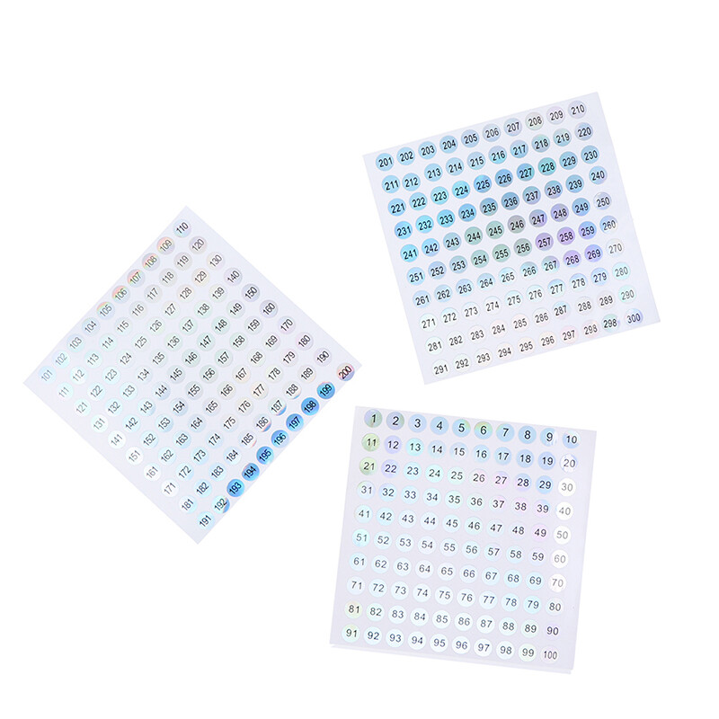 Waterproof Number 1300 Laser Labels Stickers Nail Polish Lipstick
