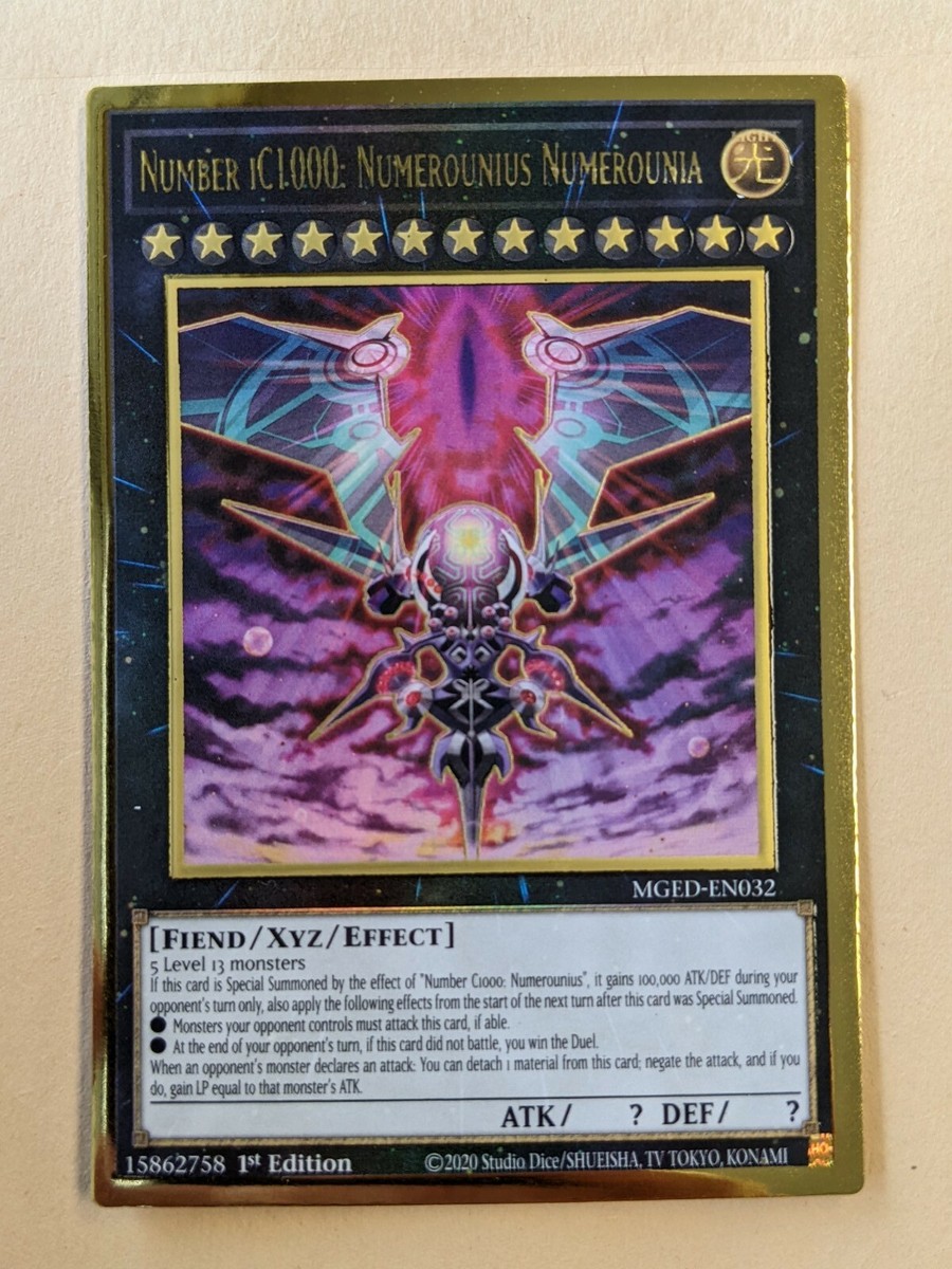 NUMBER IC1000:NUMEROUNIUS NUMEROUNIA-YUGIOH-1ST EDITION PREMIUM