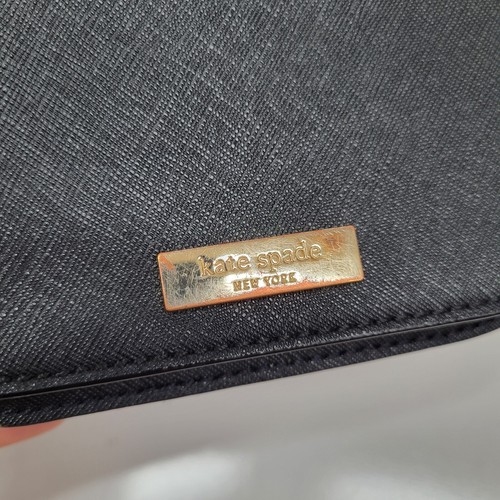 KATE SPADE Newbury Lane Carsen Small Black Leather Flap Crossbody - Picture 4 of 24