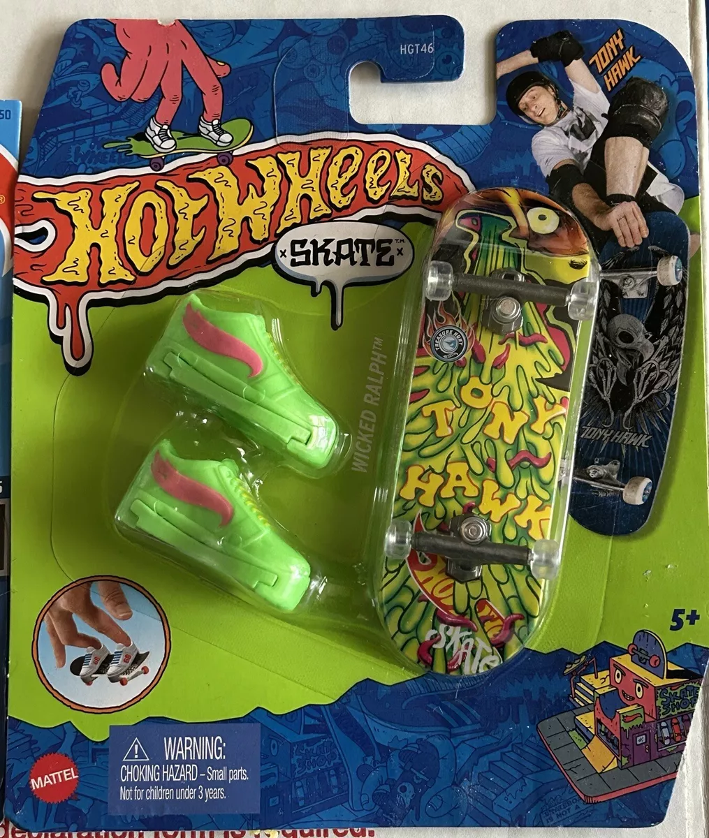 Hot Wheels Skate Dedo Tony Hawk Bright Flight Gnarly Neon 23