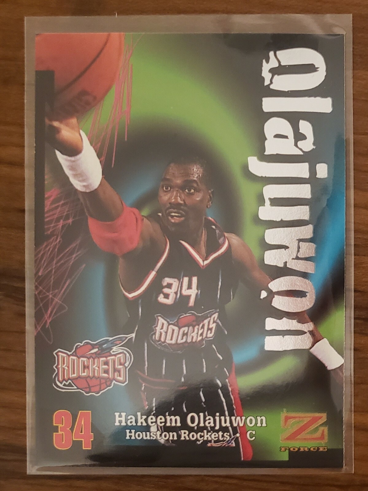 HAKEEM OLAJUWON 1997-98 Skybox Z Force Basketball Card #134 Houston Rockets  HOF | eBay