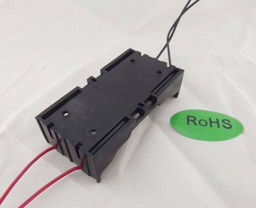 1x Hold Two Li-ion 18650 X2 2X18650 DIY Battery Holder Case With 4 Lead Wire - Picture 2 of 4