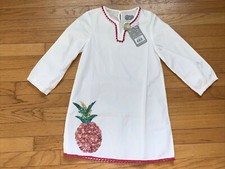 NWT Rockin' Baby Sequin Pineapple Kaftan Dress/Beach Cover Sz 10 (fits 7-8 IMO)