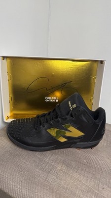 New Balance FuelCell Ohtani Black Gold Baseball Cleats US Size 10