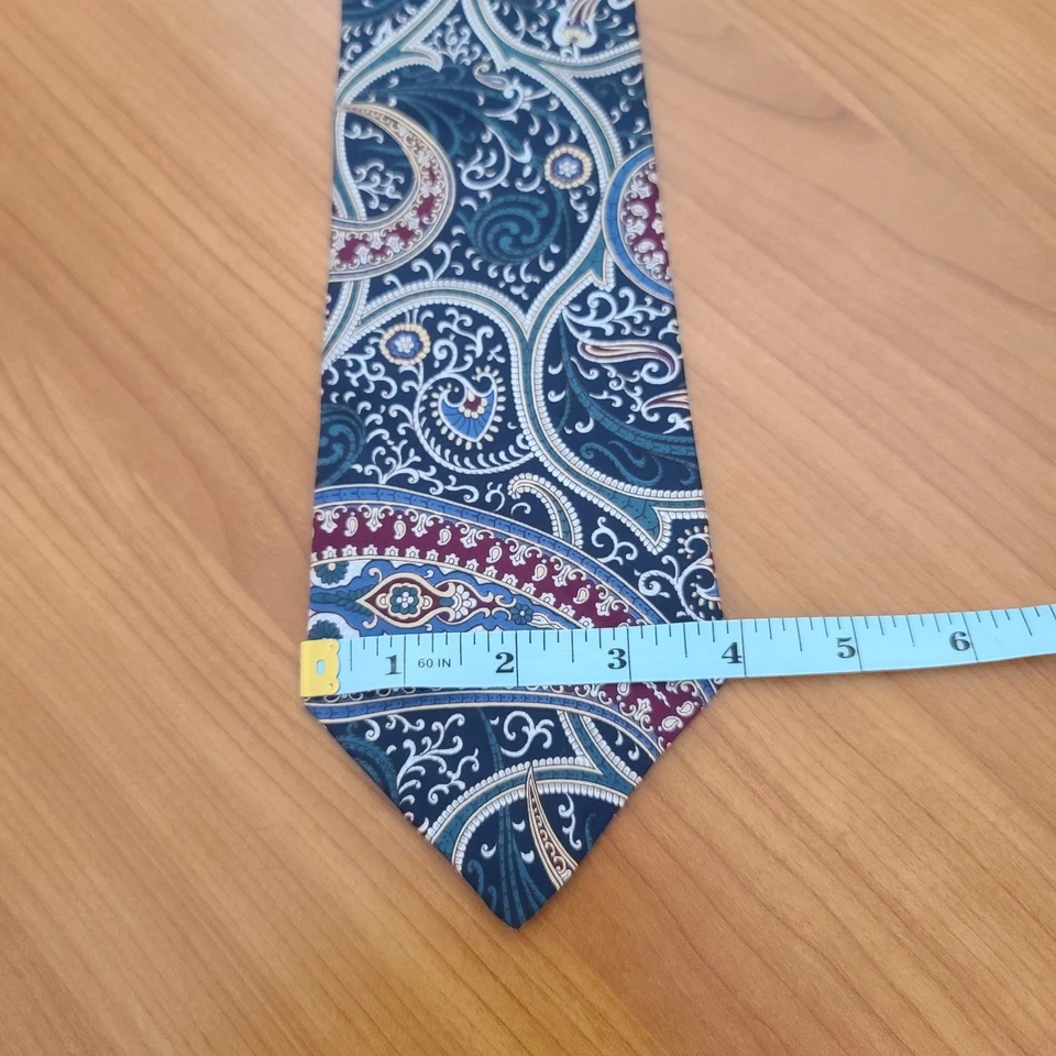 Corbata Claybrooke Pura Seda 100% Seda Hecha a Mano Foto 4 de 4