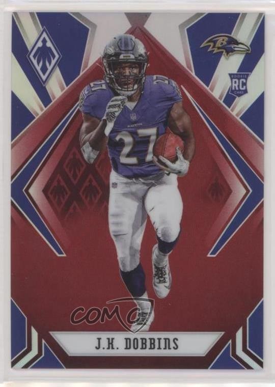 2020 Panini Phoenix Rookies Red 118/299 JK Dobbins #115 0s9t